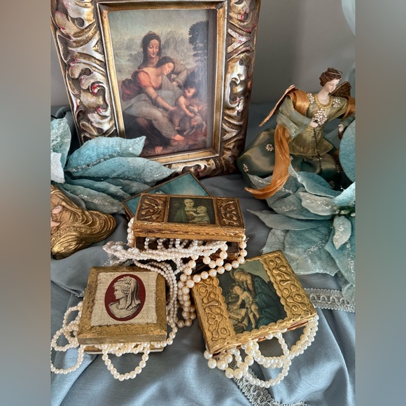 Vintage Gold Gilded Decorative Boxes